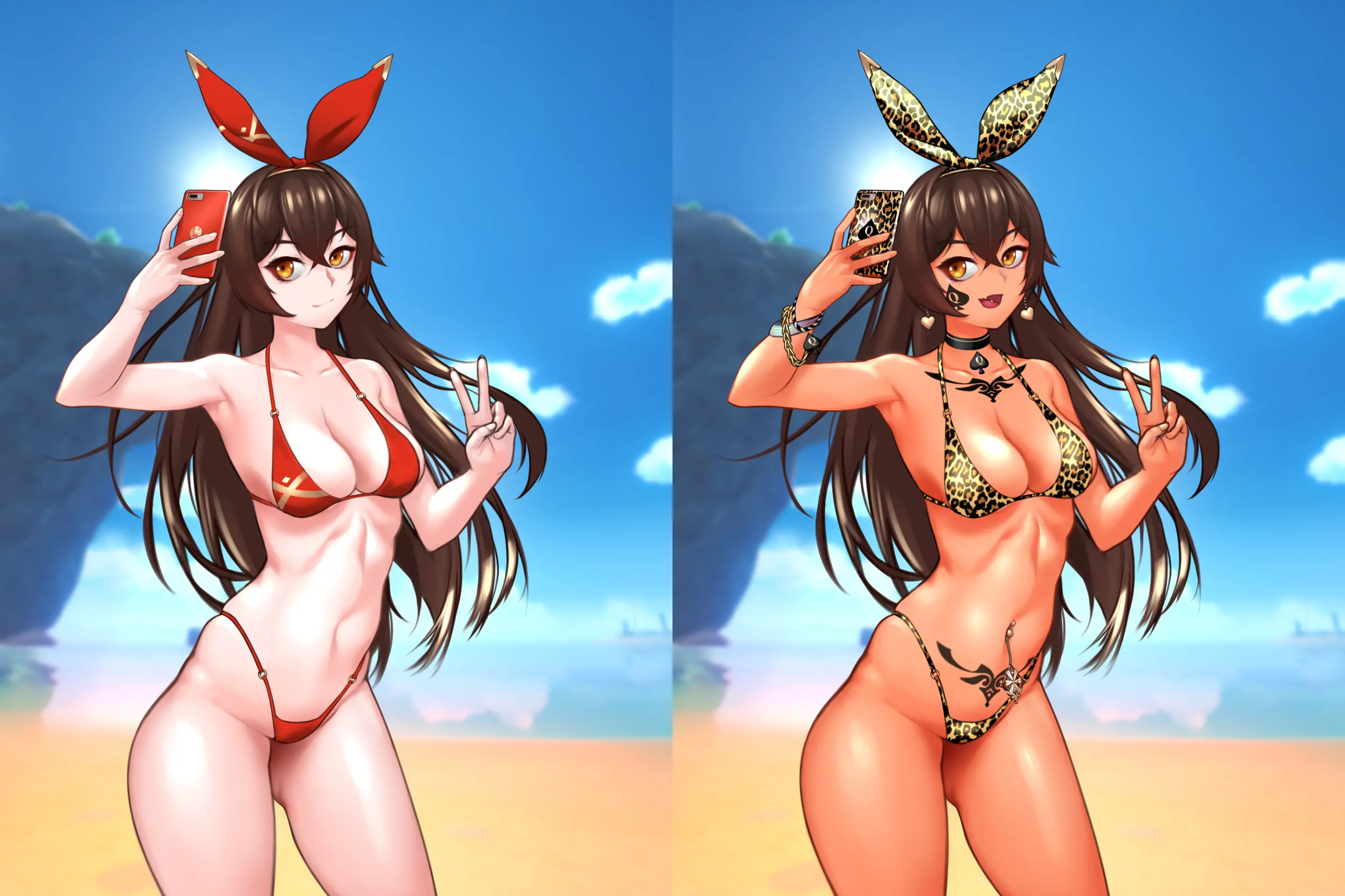 Genshin_Amber_Swimsuits